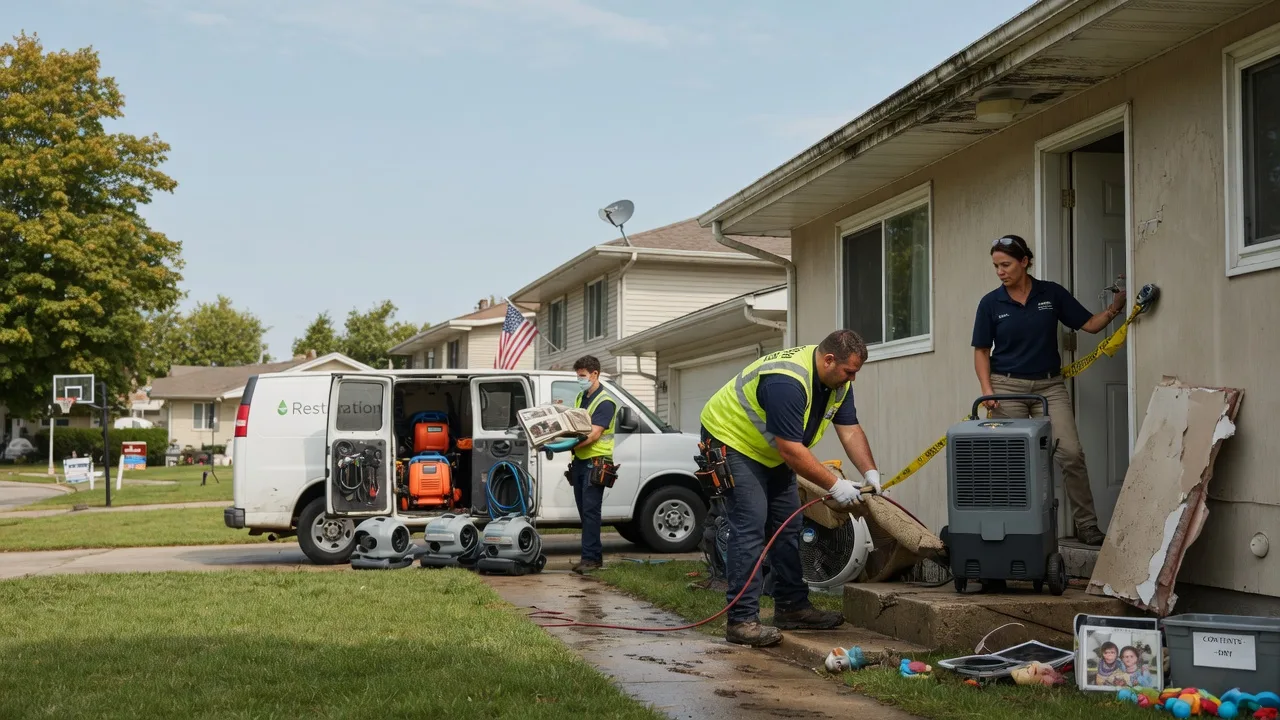 Water Damage Restoration in Grissom Arb, IN near me